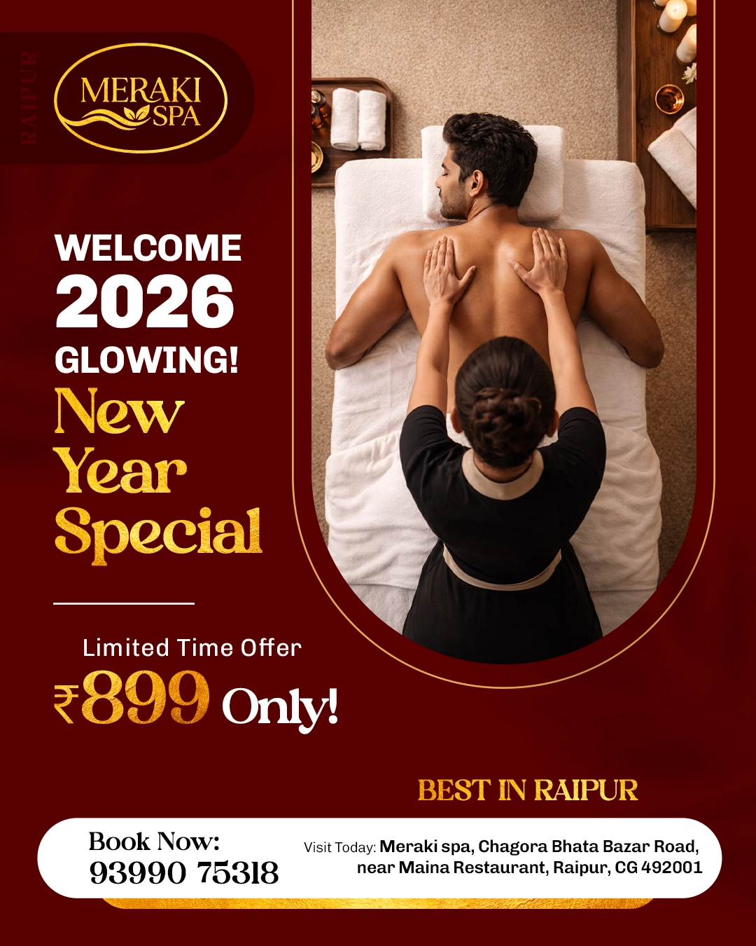Welcome 2026 Glowing: New Year Special Spa Offer @ ₹899 Only